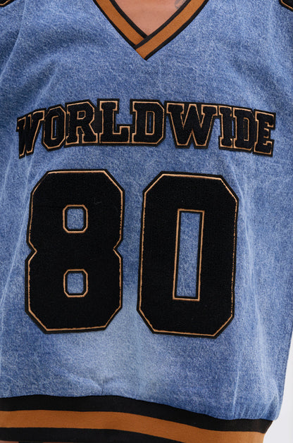 DENIM SWEATSHIRT