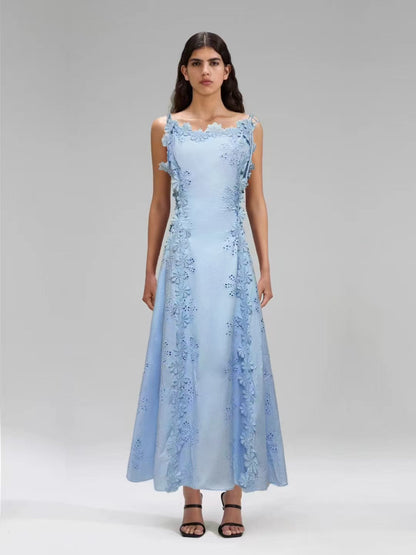 Precious Petals Applique Maxi Dress