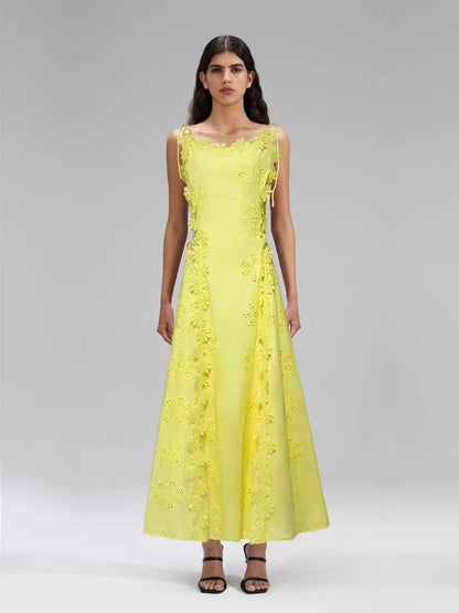 Precious Petals Applique Maxi Dress