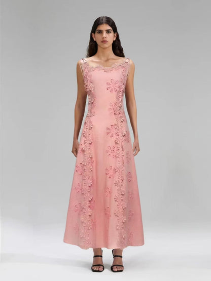 Precious Petals Applique Maxi Dress