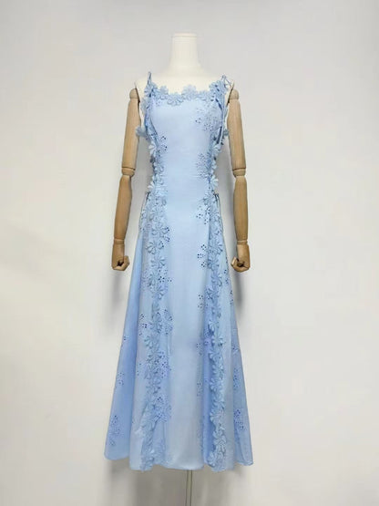Precious Petals Applique Maxi Dress