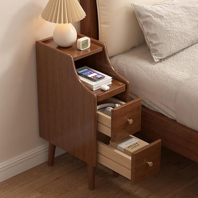 Solid wood classic minimalist nightstand