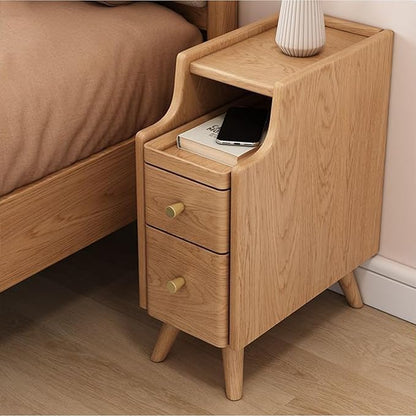 Solid wood classic minimalist nightstand
