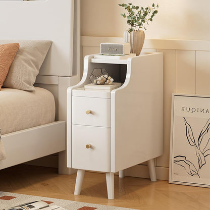Solid wood classic minimalist nightstand