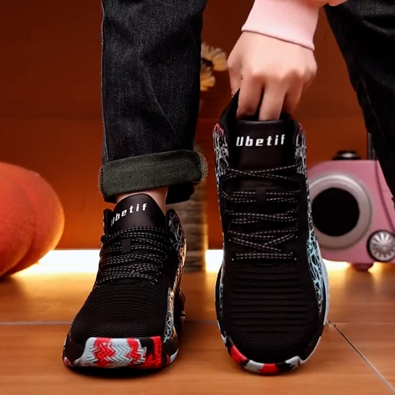 Men's graffiti basketball shoes