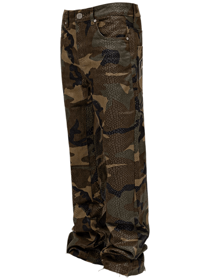 Python Camo Denim Pants