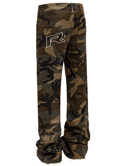 Python Camo Denim Pants