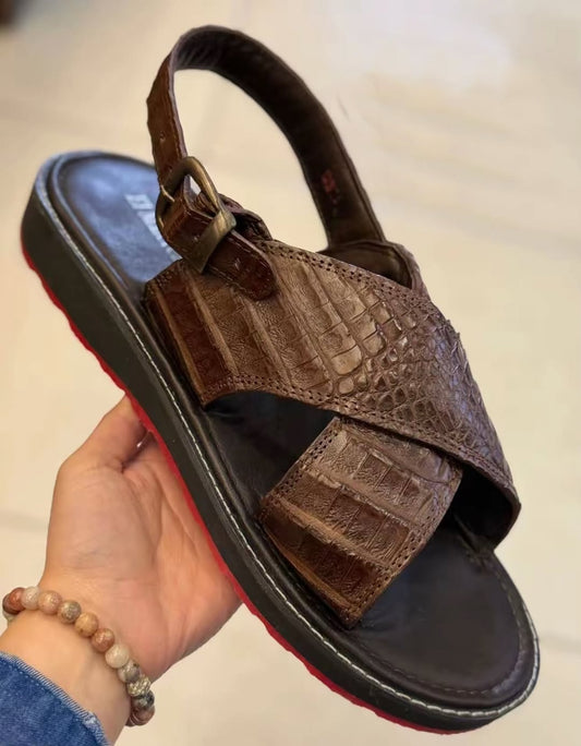 Men's Sandals With Red Soles