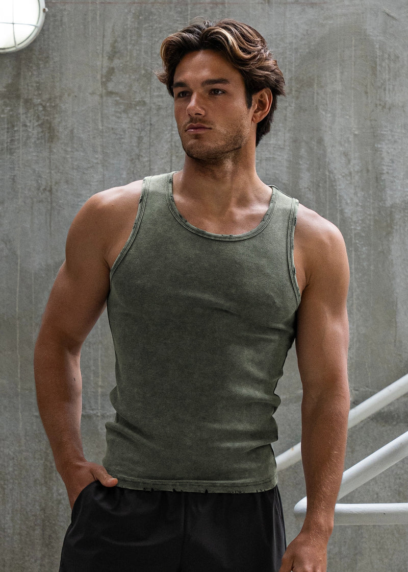 🔥Buy 2 Get 20% Off🔥 Premium Ultra-Soft Cotton Distressed Fitted Tank