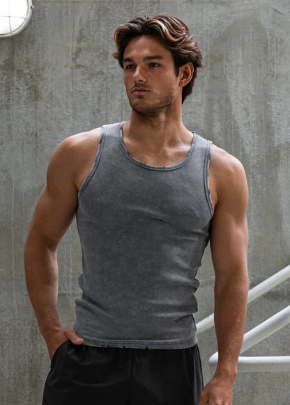 🔥Buy 2 Get 20% Off🔥 Premium Ultra-Soft Cotton Distressed Fitted Tank