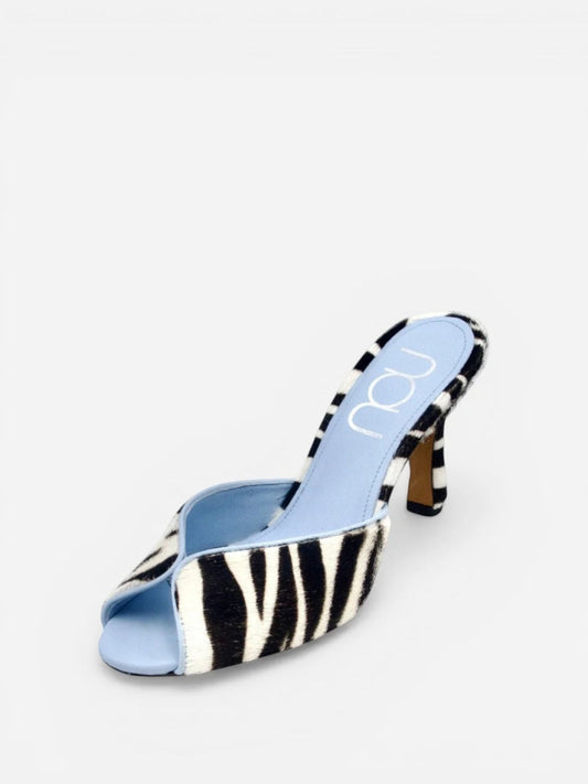 Women's Zebra Ponyhair Heel