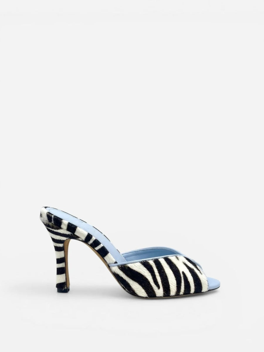 Women's Zebra Ponyhair Heel