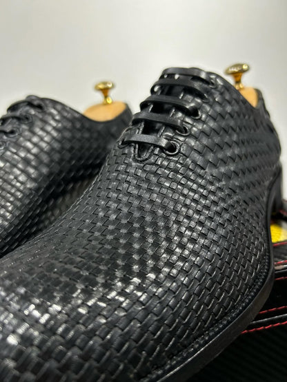 Men's Leather Woven Shoes
