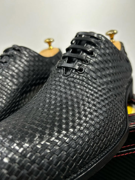 Men's Leather Woven Shoes