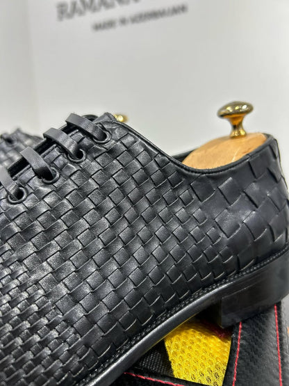 Men's Leather Woven Shoes