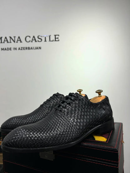 Men's Leather Woven Shoes