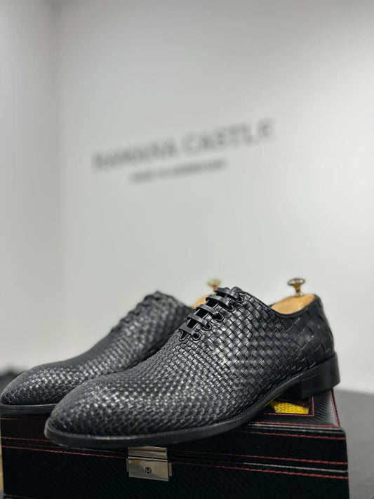 Men's Leather Woven Shoes