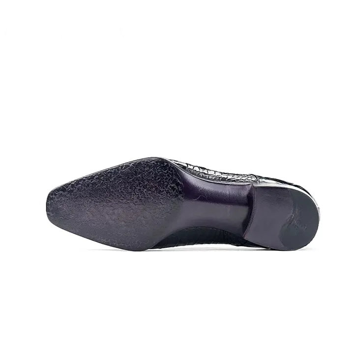 Crocodile Leather Formal Shoes