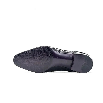 Crocodile Leather Formal Shoes