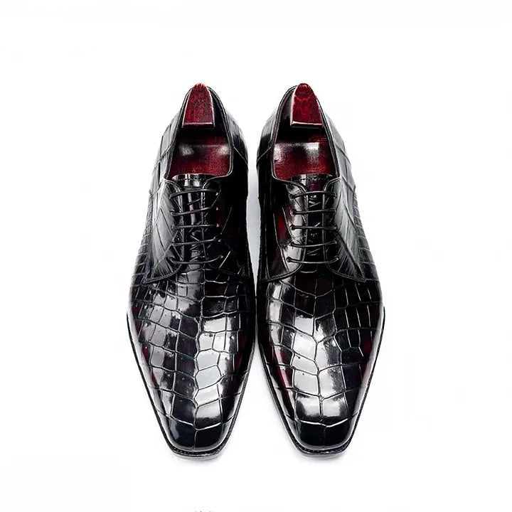 Crocodile Leather Formal Shoes