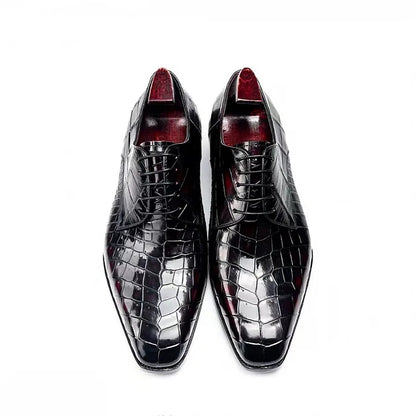 Crocodile Leather Formal Shoes