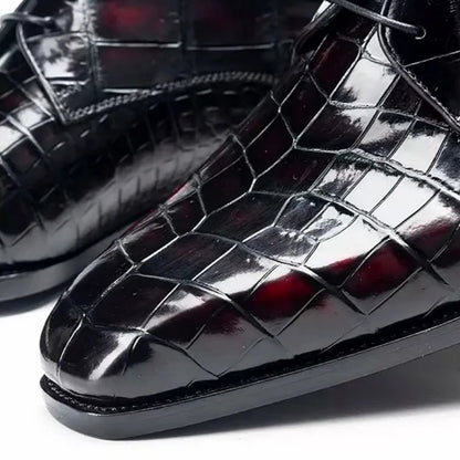 Crocodile Leather Formal Shoes