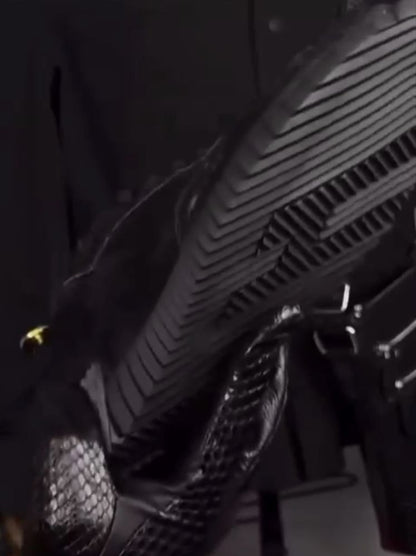 Men's sneakers made of python skin