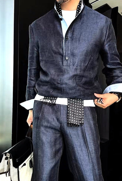 Premium Linen-Blend Suit