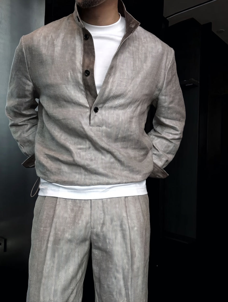 Premium Linen-Blend Suit
