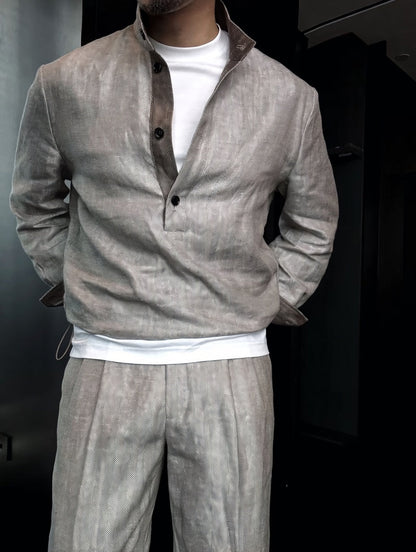Premium Linen-Blend Suit