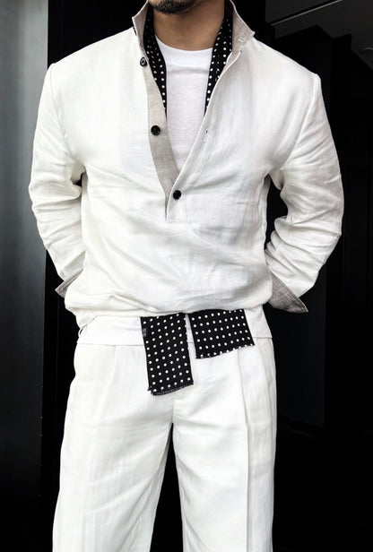 Premium Linen-Blend Suit