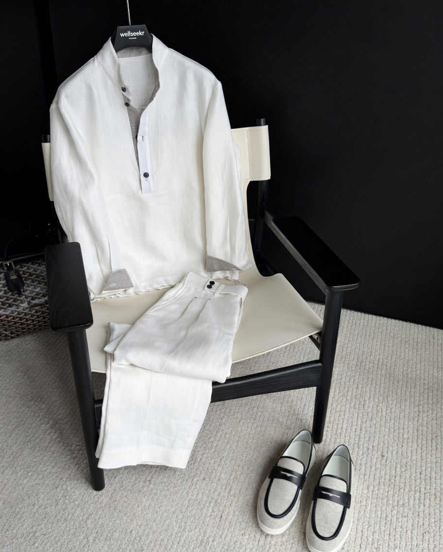 Premium Linen-Blend Suit