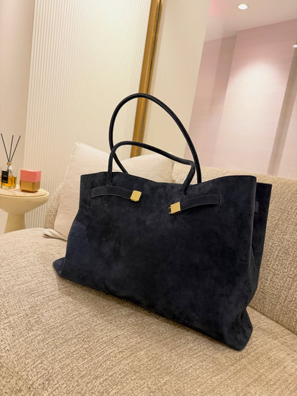 Giant Navy Suede Travel Bags