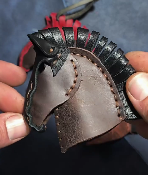 Natural Leather Raging Horse