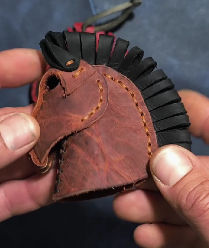 Natural Leather Raging Horse