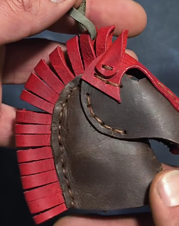 Natural Leather Raging Horse