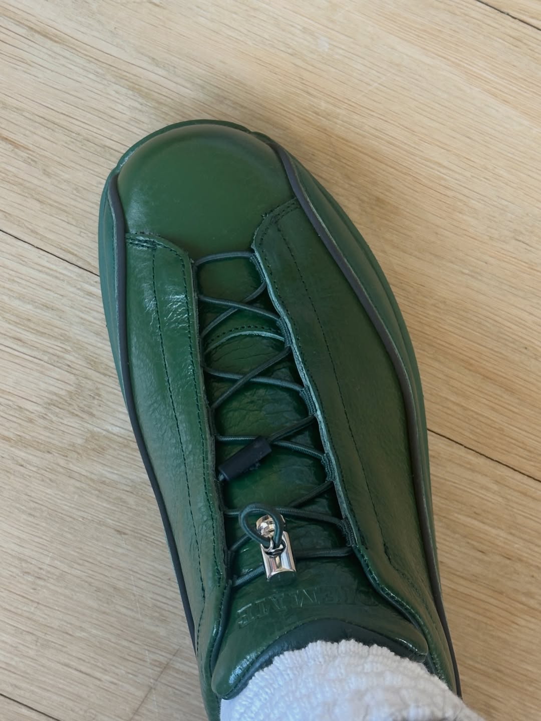 Crackled Patent Leather Shoes