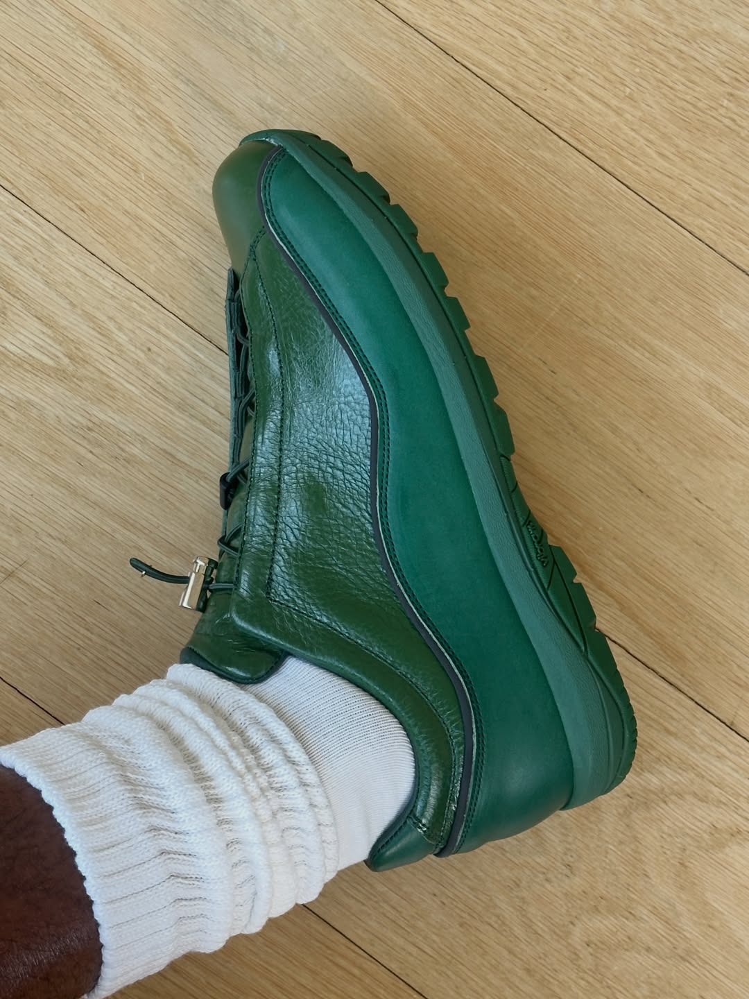 Crackled Patent Leather Shoes