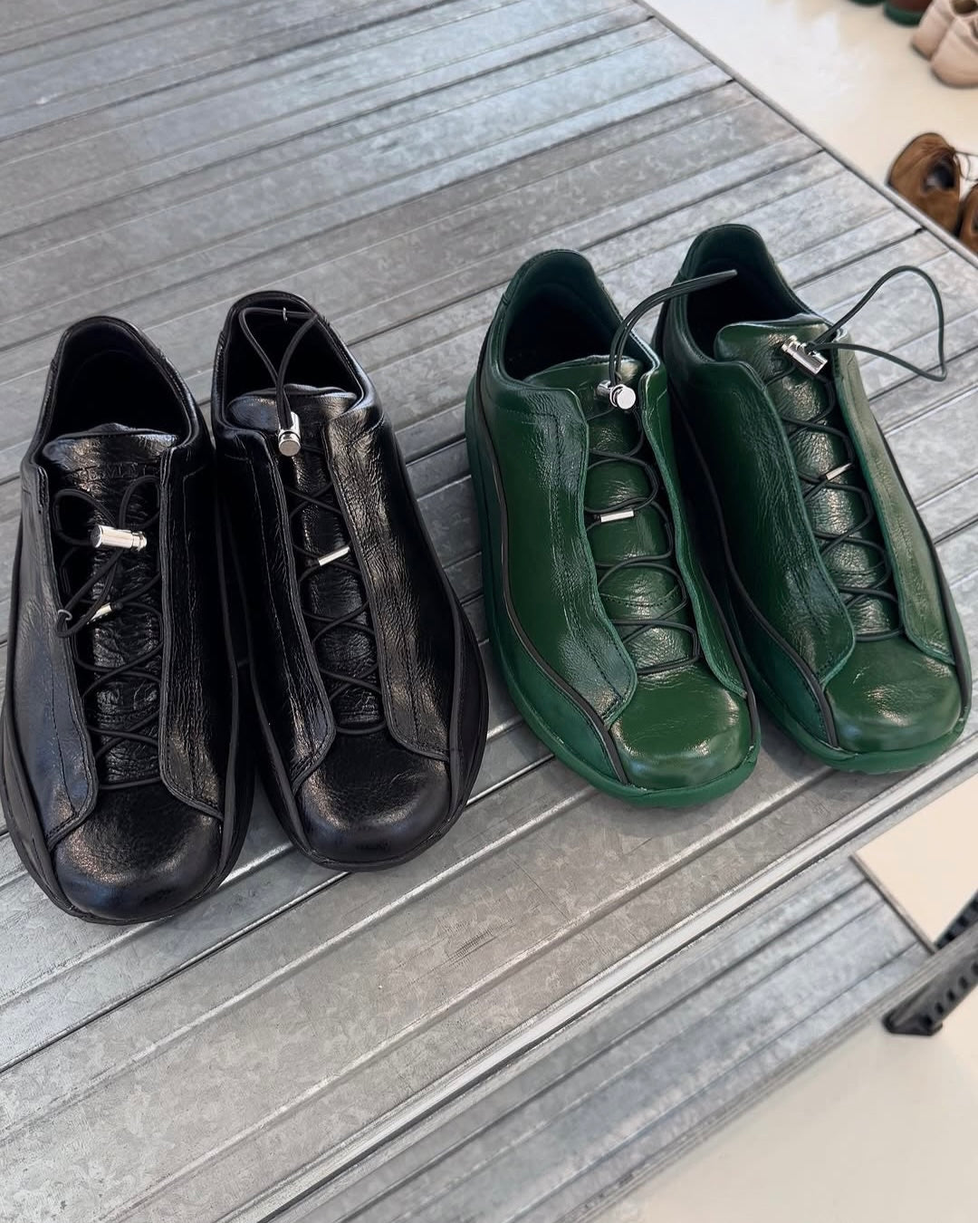 Crackled Patent Leather Shoes