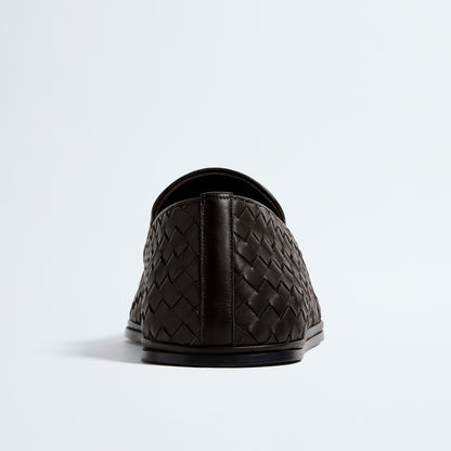 Braided Leather Loafers