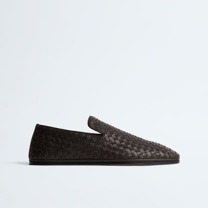 Braided Leather Loafers
