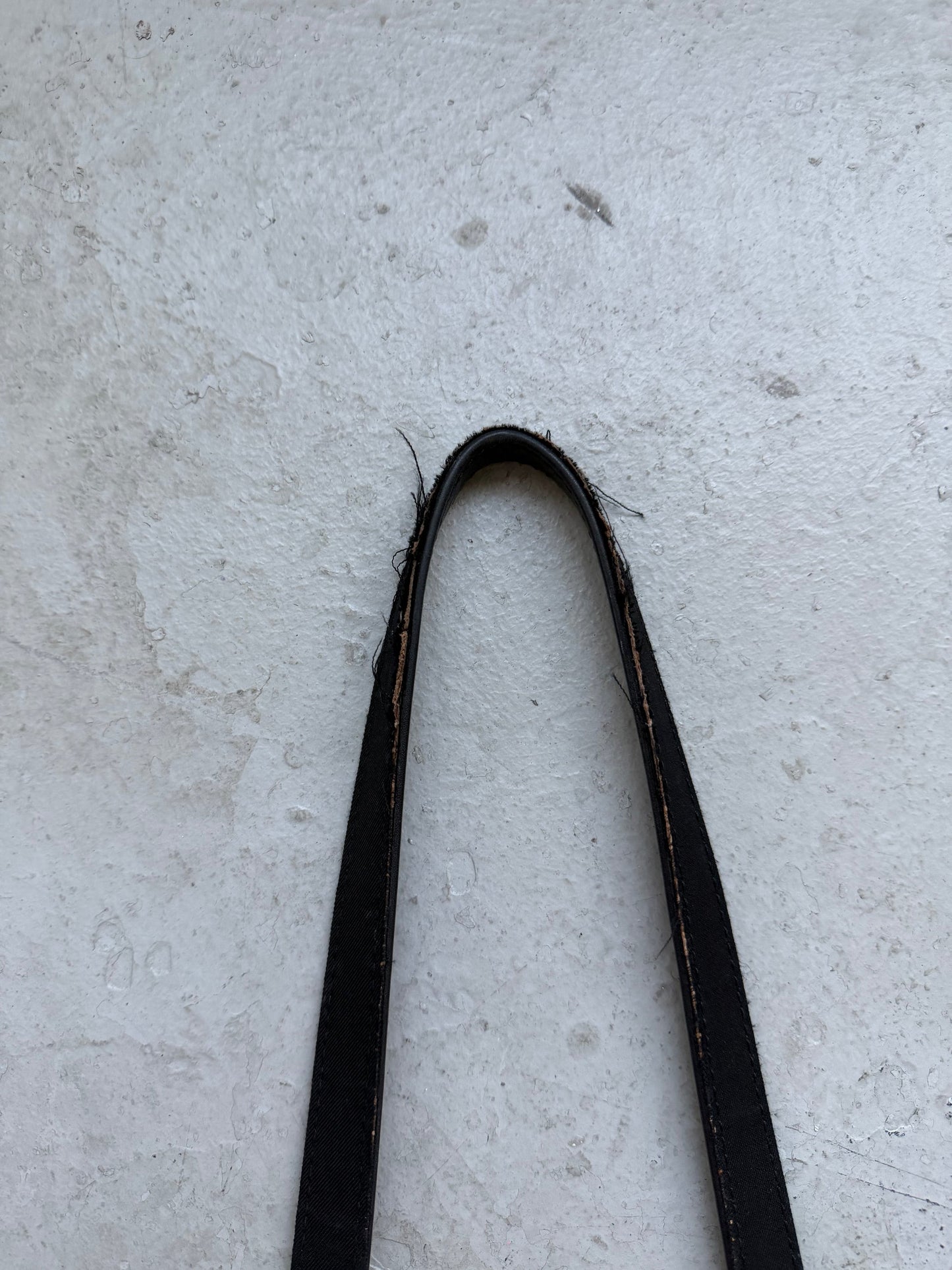 Black Zip Leather Bag