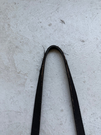 Black Zip Leather Bag