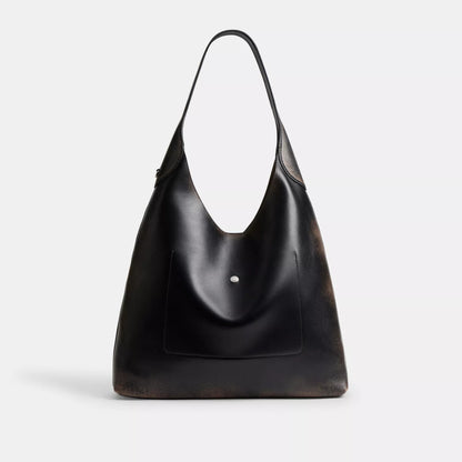 Distressed Leather Shoulder Bag