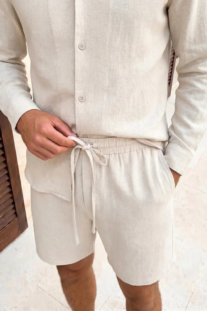 Cami Linen Short Set
