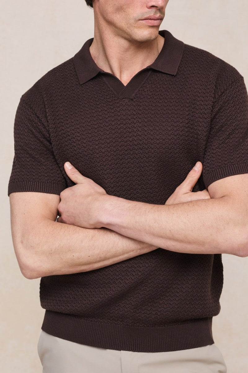 Cotton Knit Polo