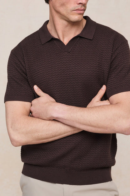 Cotton Knit Polo