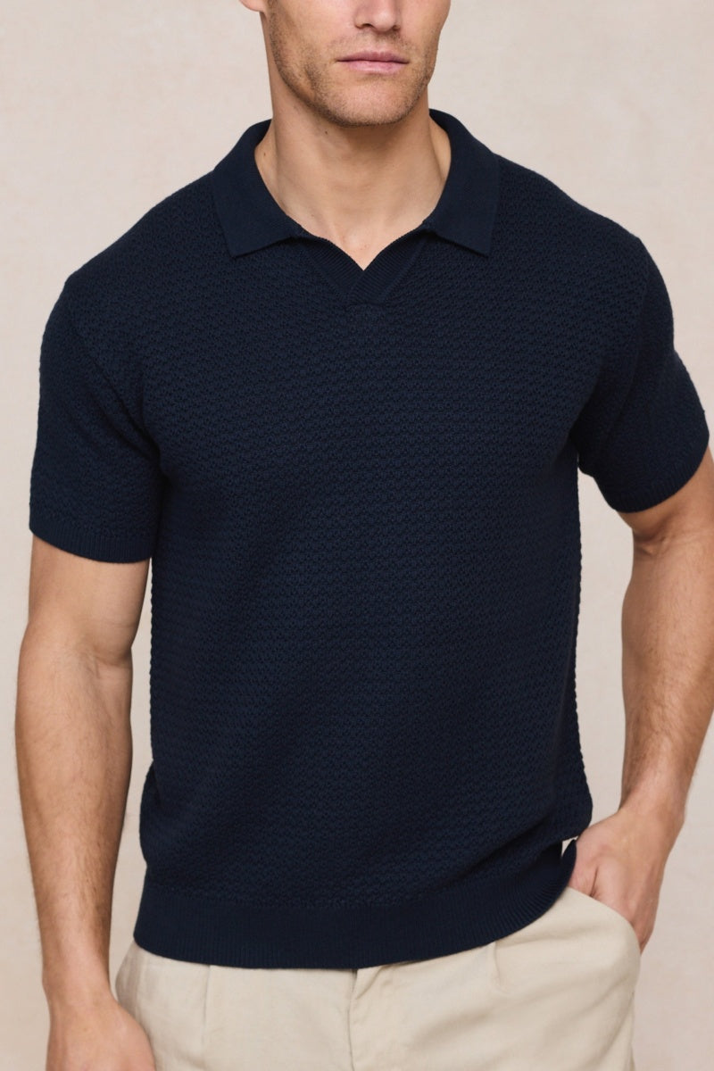 Cotton Knit Polo