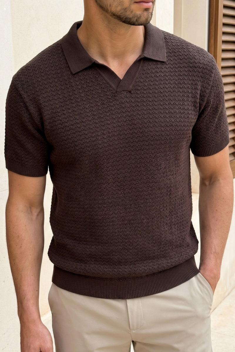 Cotton Knit Polo
