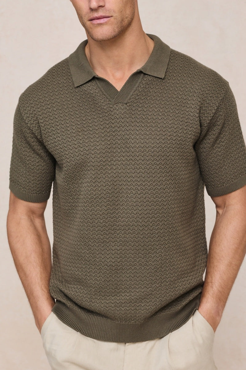 Cotton Knit Polo